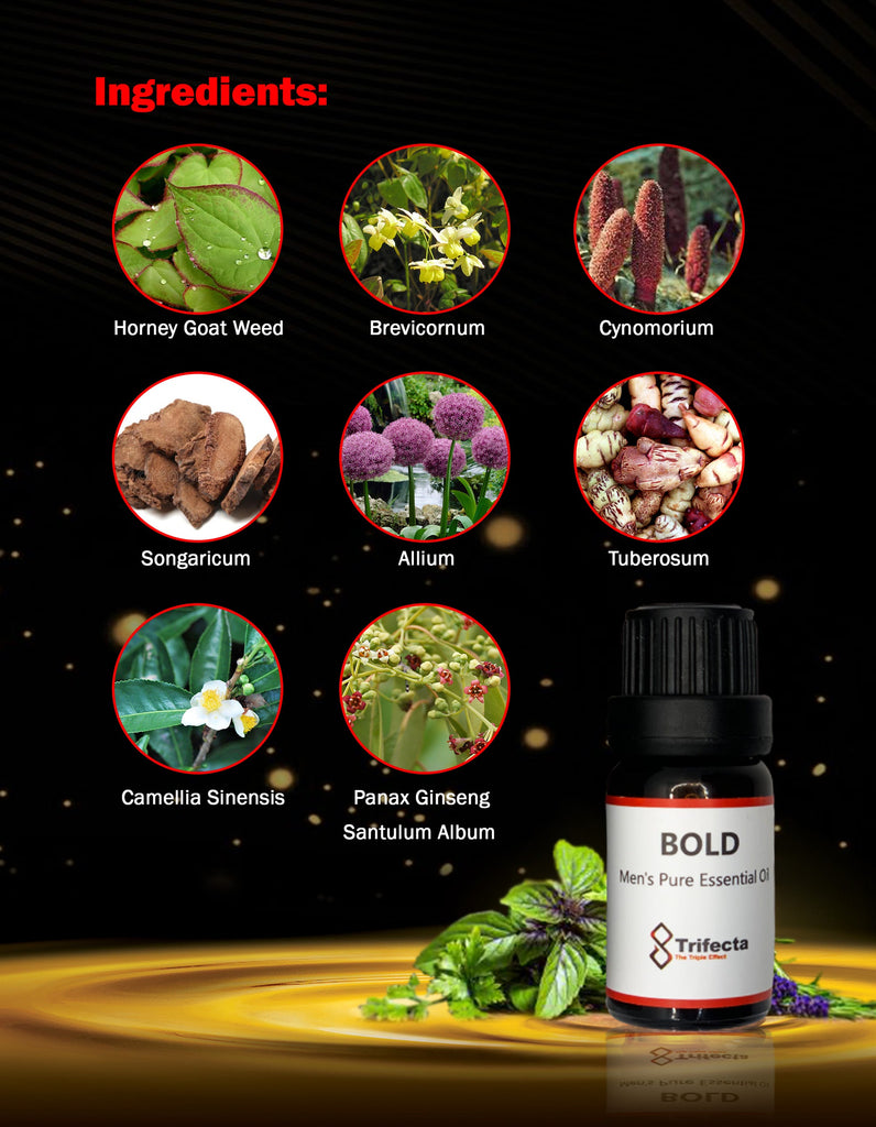 Bold Men's Pure Essential Oil (10ml) – Energy Massage Oil for Care Delay Enlargement Oils for Permanent Thickening, Increase Sex Time, Men- Performance Boost Strength Penis Growth Oil