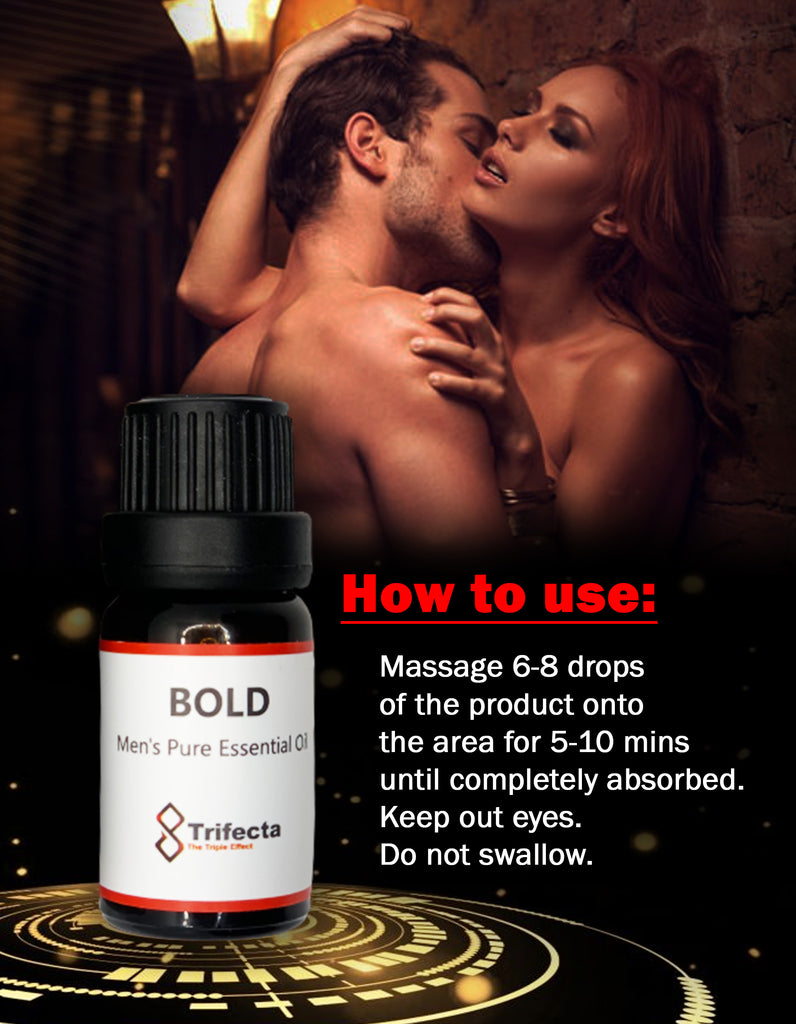 Bold Men's Pure Essential Oil (10ml) – Enlargement Oils for Permanent Thickening, Increase Sex Time, Men Energy Massage Oil for Care Delay- Performance Boost Strength Penis Growth Oil